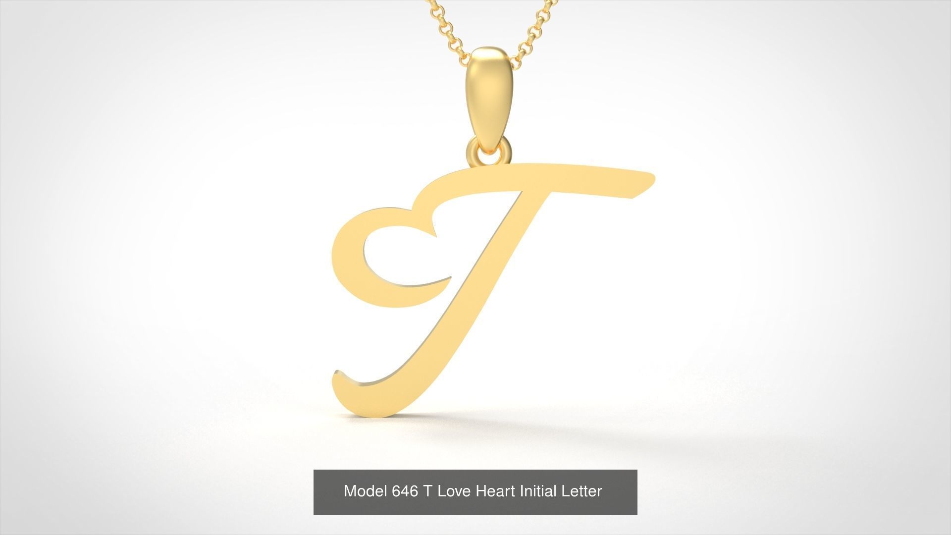  All Love Heart Initial Letter Alphabet 3D Model Collection_21