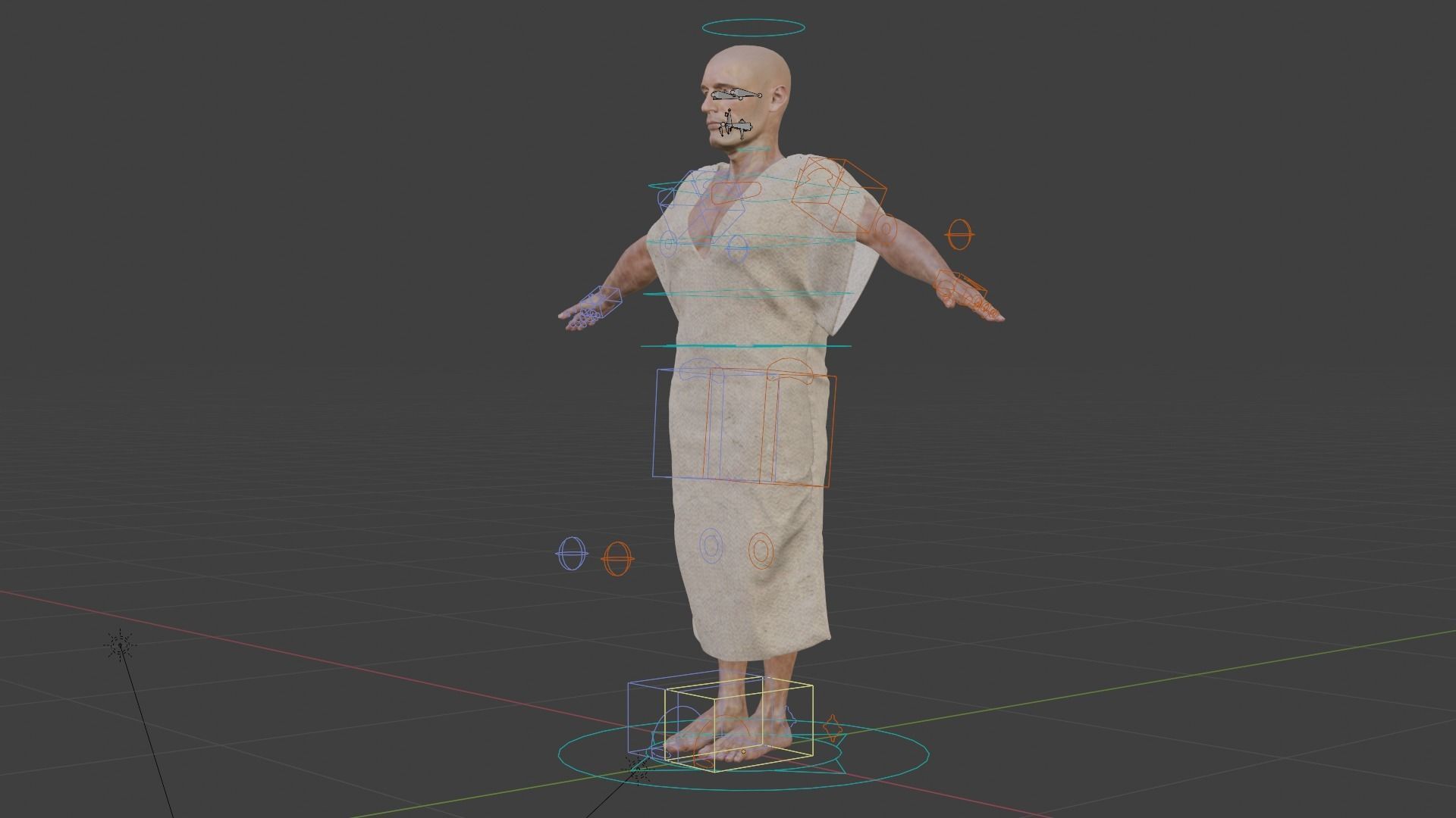 Character Ancient Greek 3D model_2