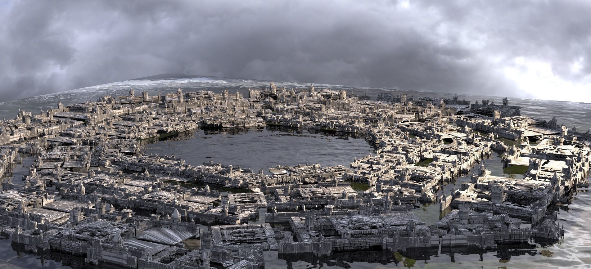 Star wars inspired City Streets 3D model_1