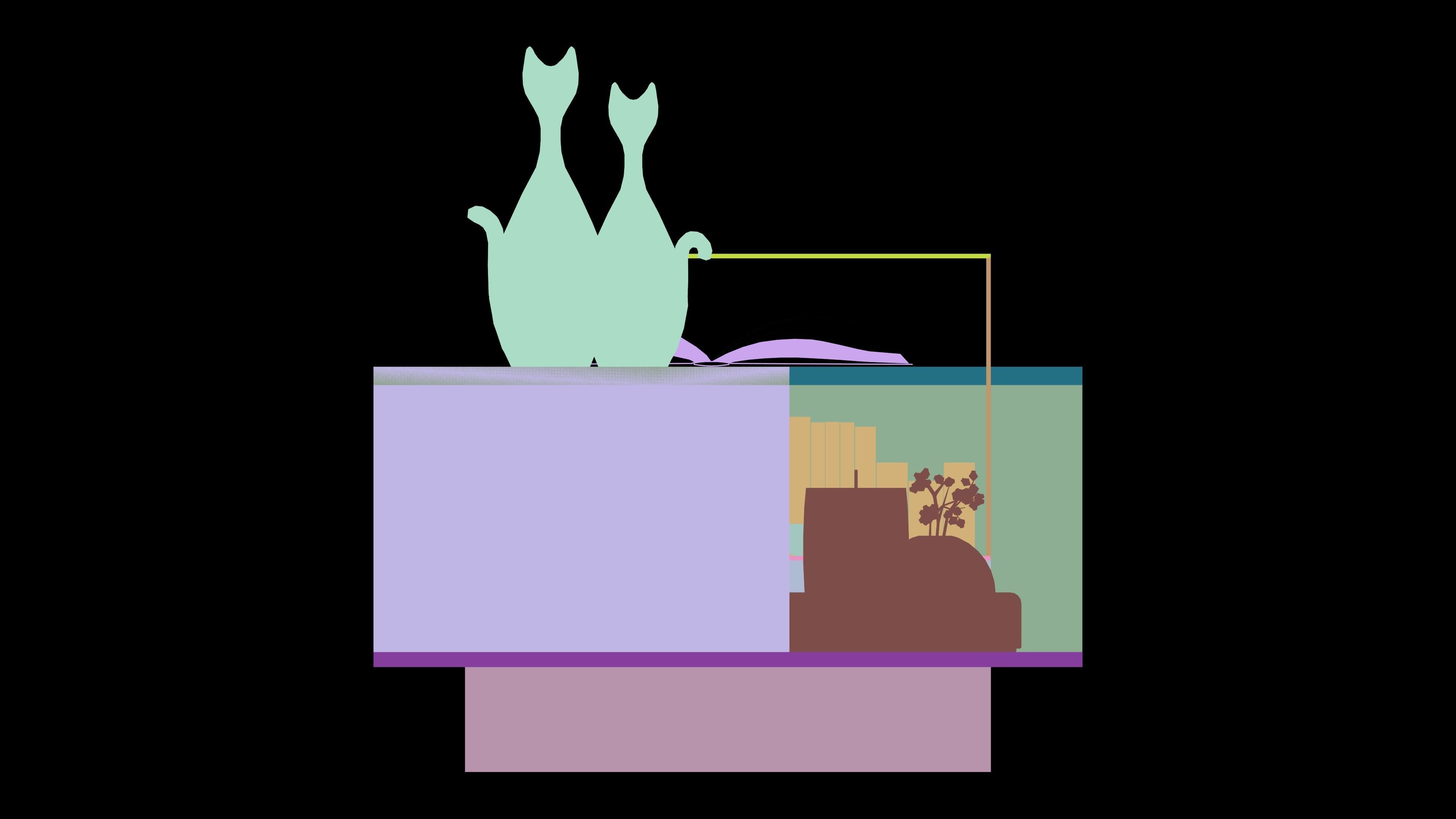 modern table 3d model  3D model_19