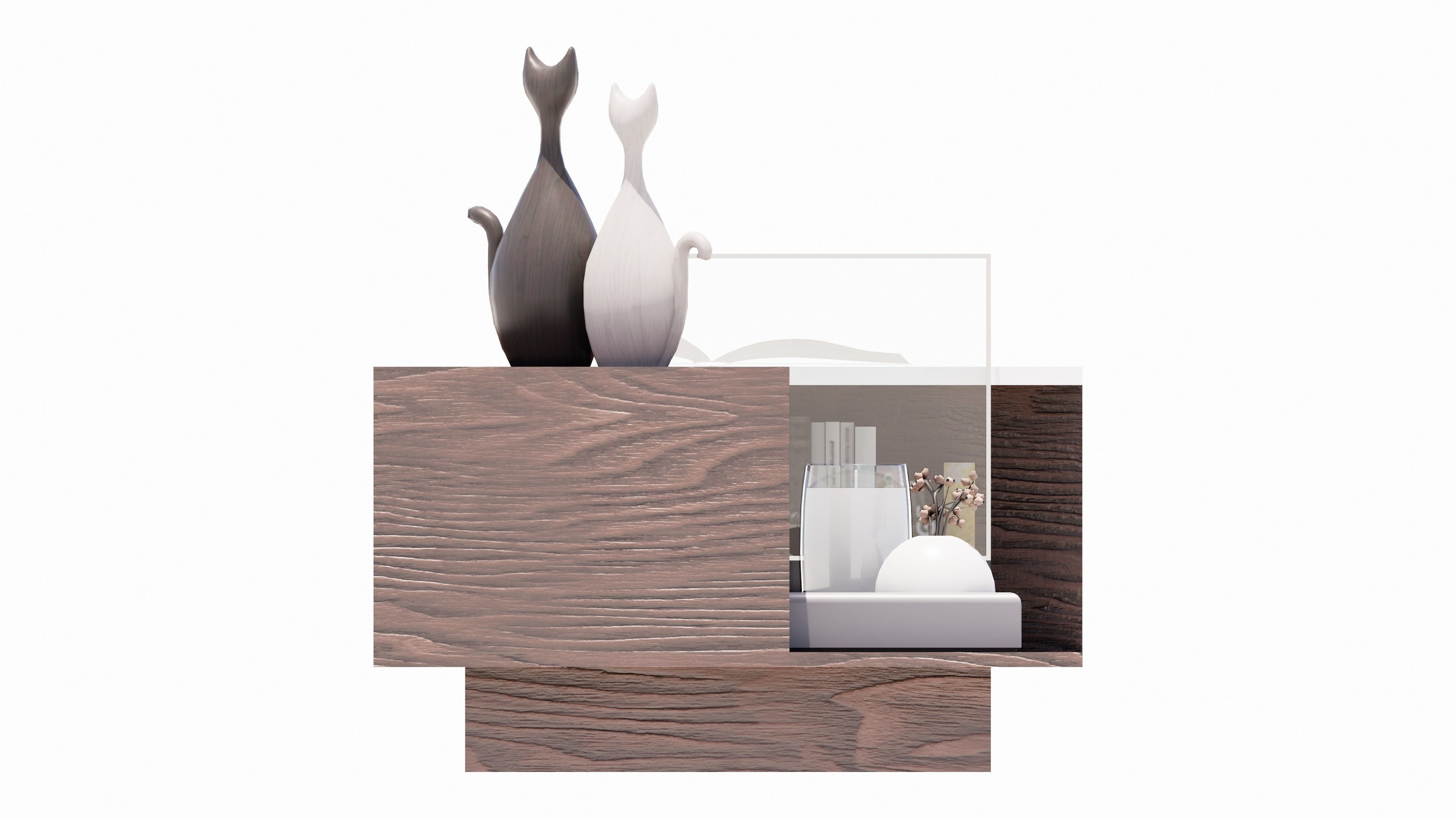 modern table 3d model  3D model_1