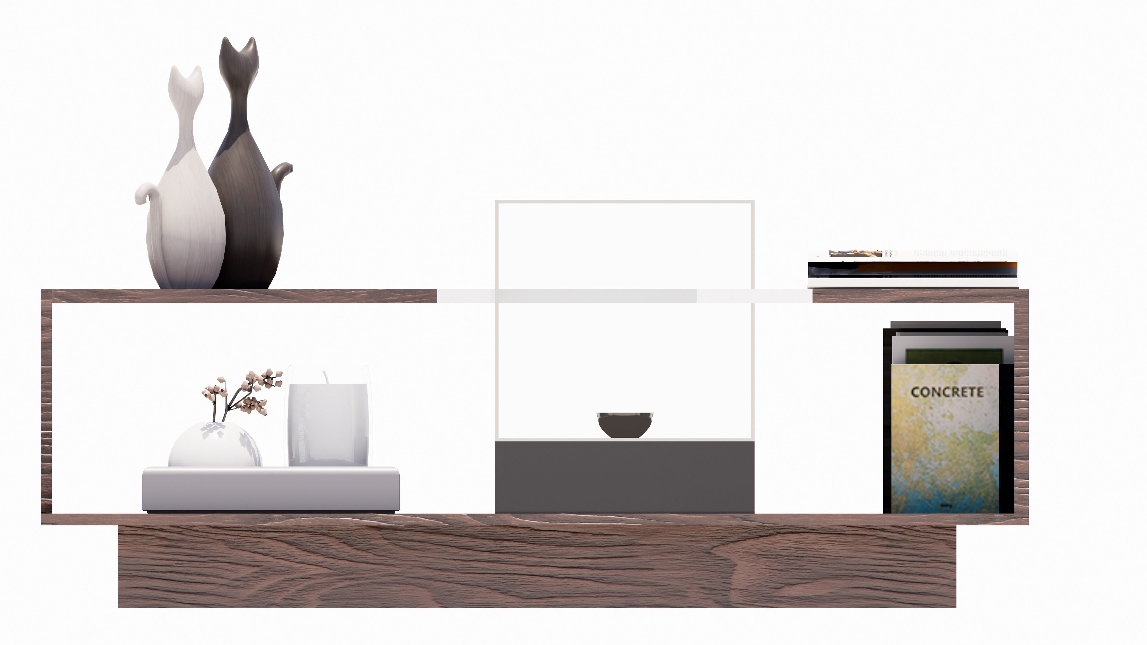 modern table 3d model  3D model_2