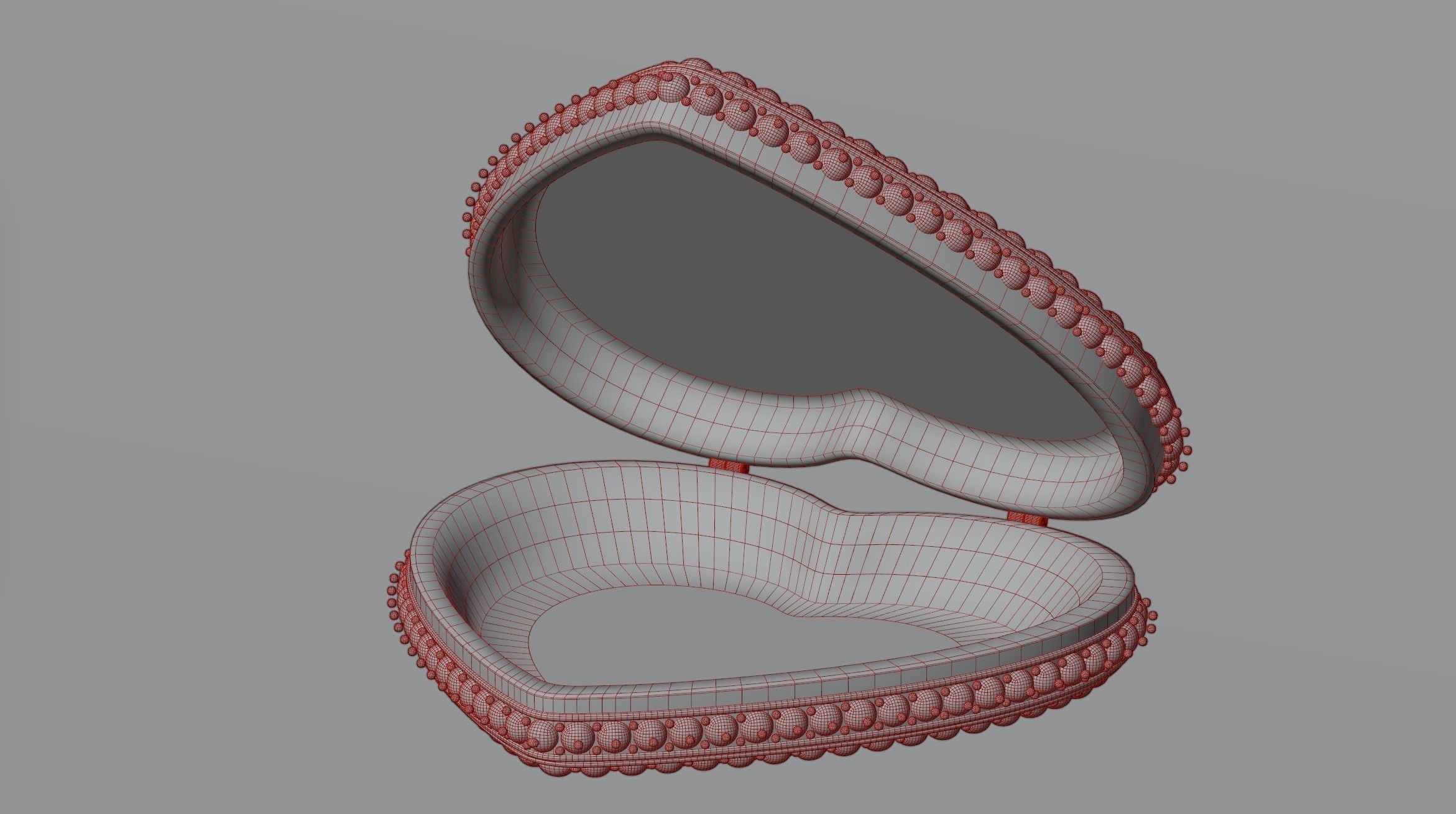 Heart shaped ring case 3D model_1