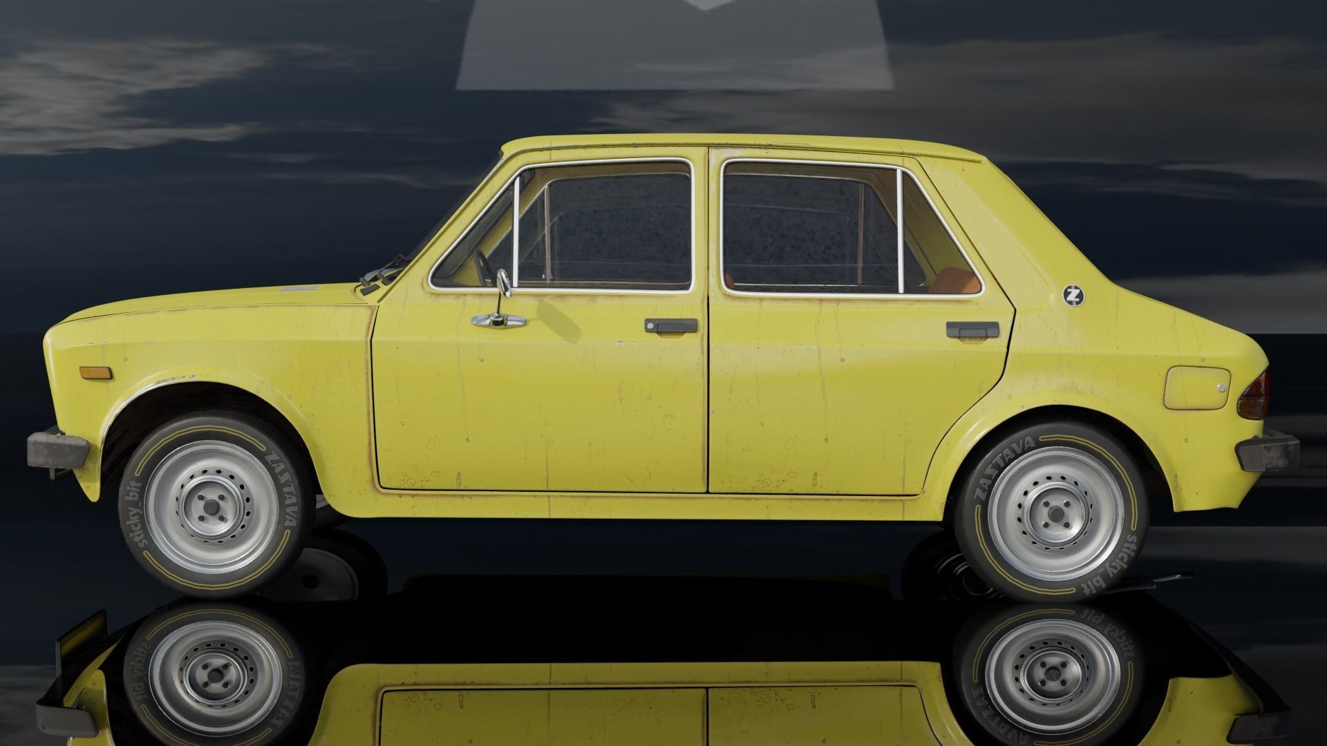 Zastava 101 GTL Low-poly 3D model_2
