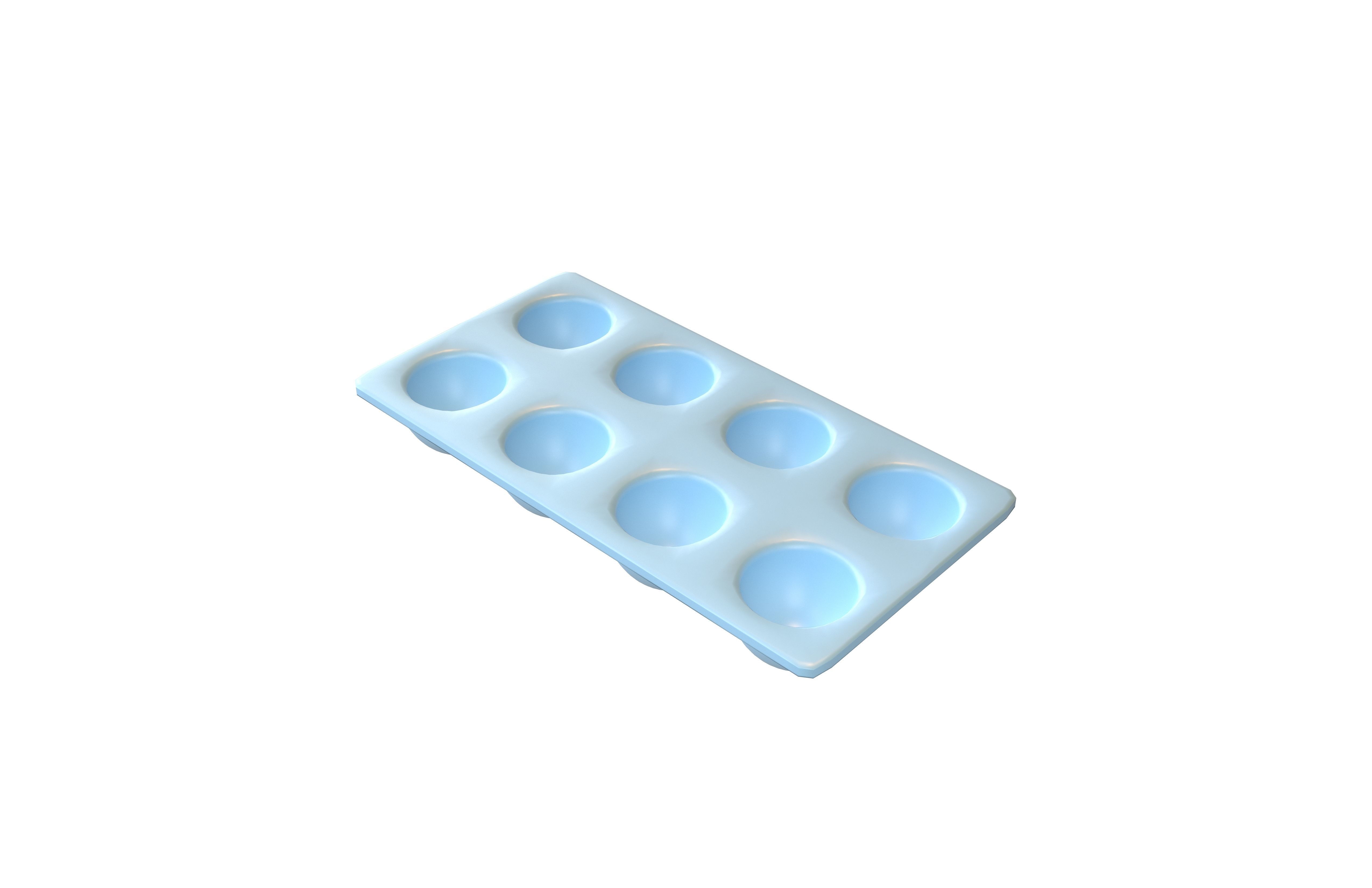 Egg Tray Storage v1 003 Low-poly 3D model_2