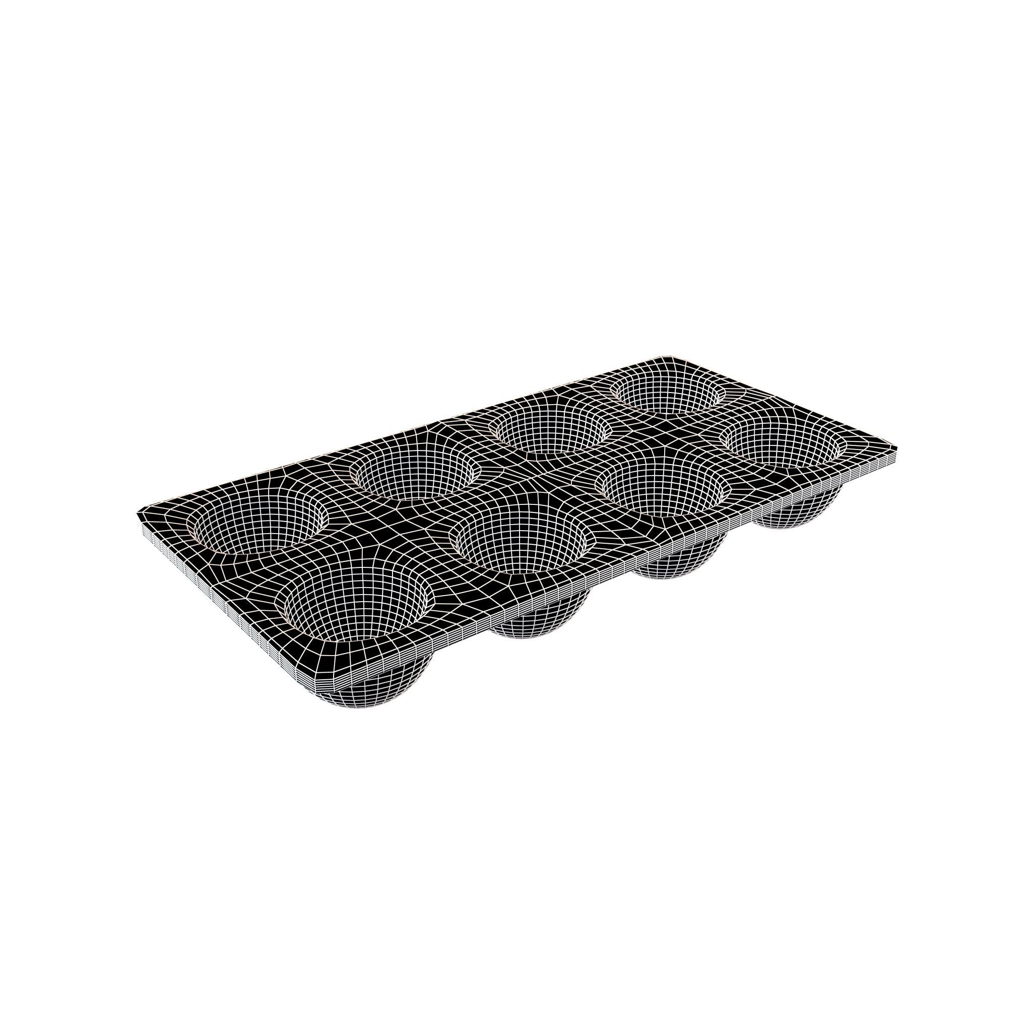 Egg Tray Storage v1 003 Low-poly 3D model_6