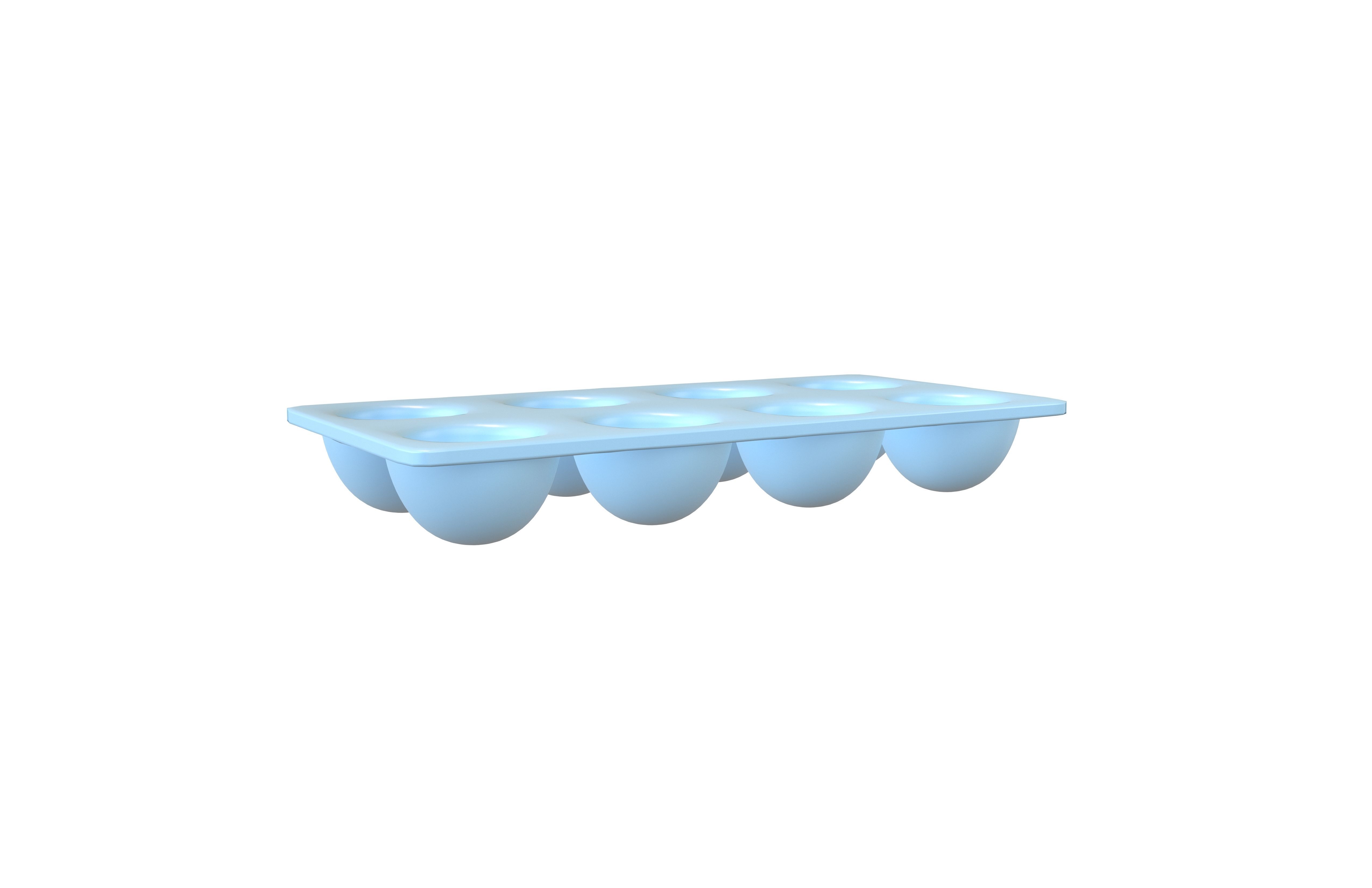 Egg Tray Storage v1 003 Low-poly 3D model_1