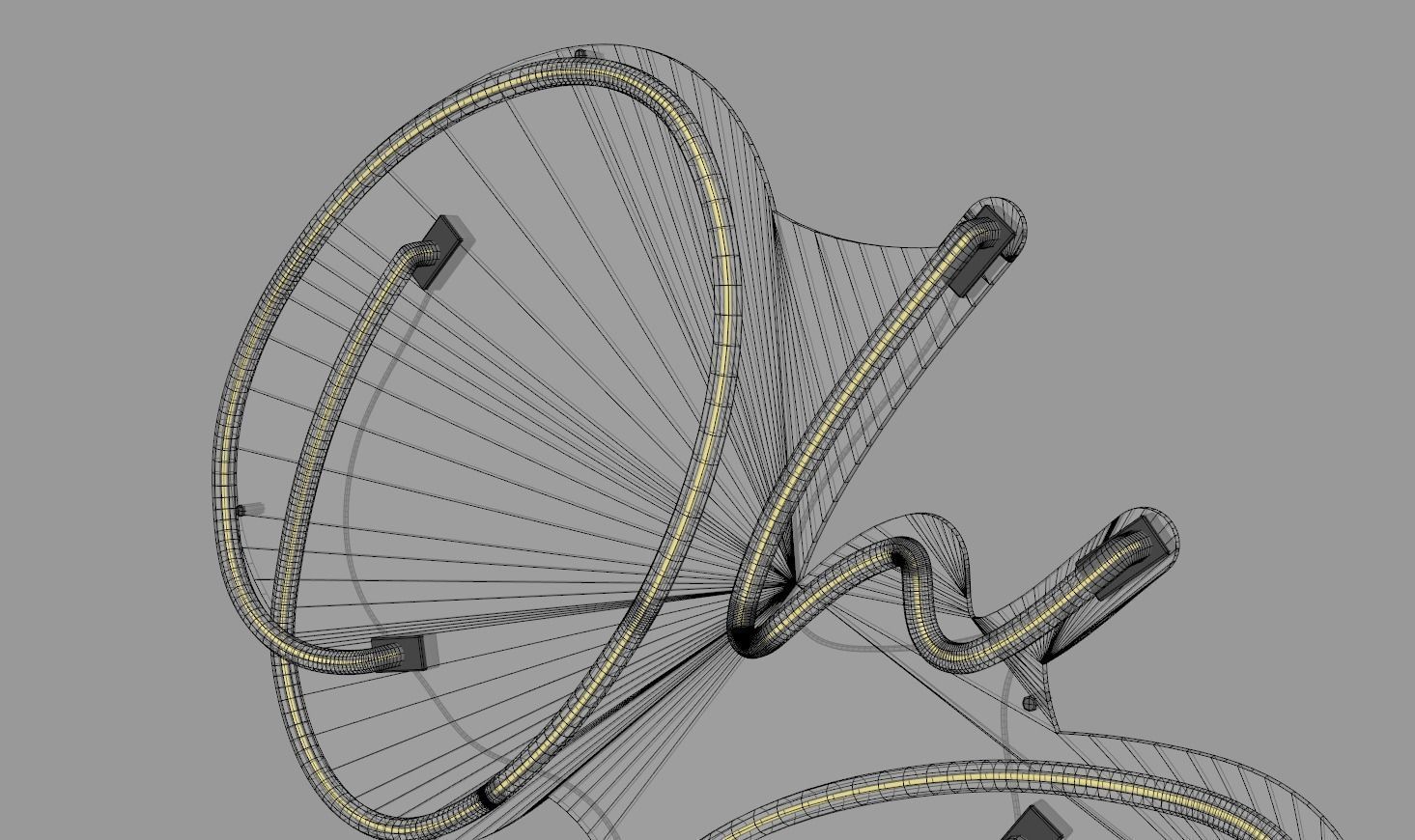 Oh Baby - Neon Sign 3D model_8