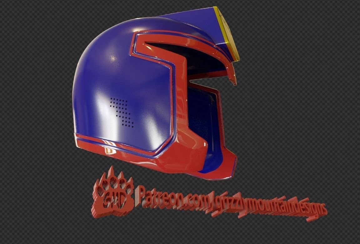 Judge Dredd 1995 Movie Helmet ready for print 3D print model_1