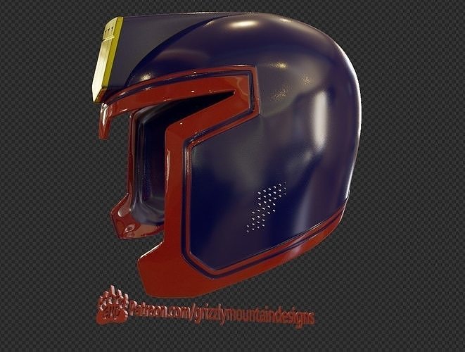 Judge Dredd 1995 Movie Helmet ready for print 3D print model