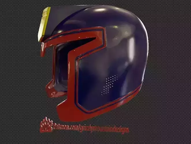 Judge Dredd 1995 Movie Helmet ready for print 3D print model