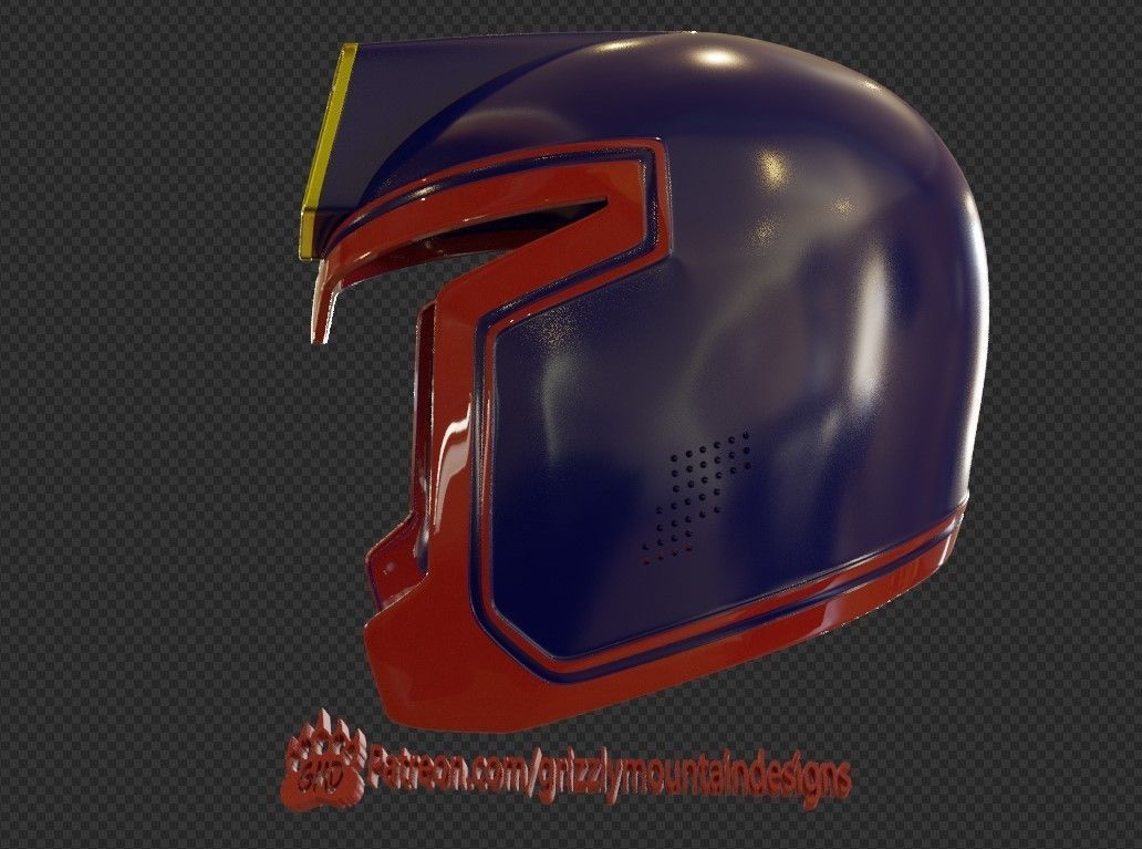 Judge Dredd 1995 Movie Helmet ready for print 3D print model_4