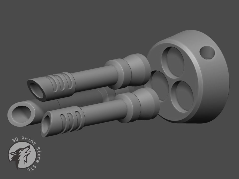 Jinx Weapon Collection LOL - Fan Art 3D print model 3D print model_37