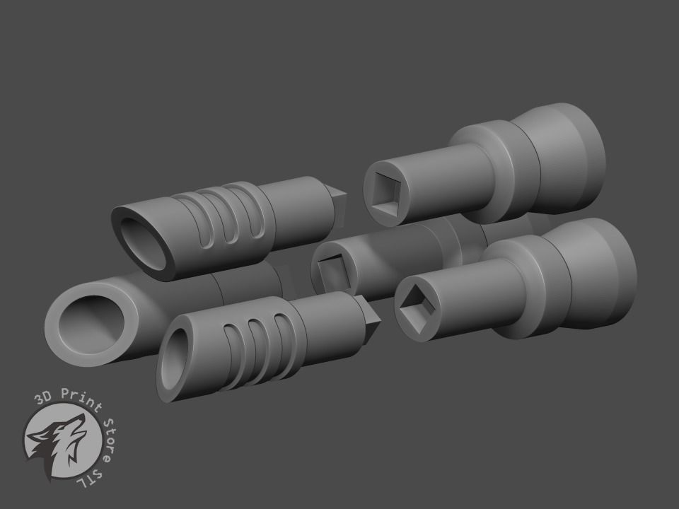 Jinx Weapon Collection LOL - Fan Art 3D print model 3D print model_36