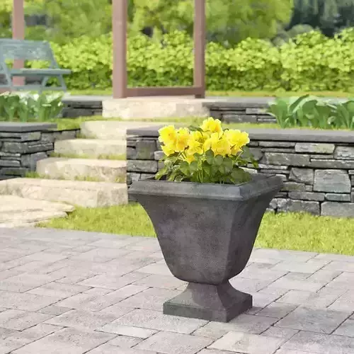 Trowbridge Cast Stone Urn Planter 3D model