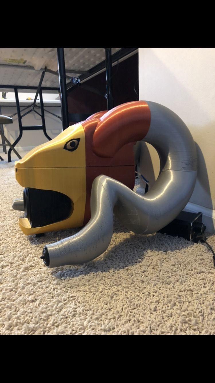 Rams Head 3D printed Speaker 3D print model_1