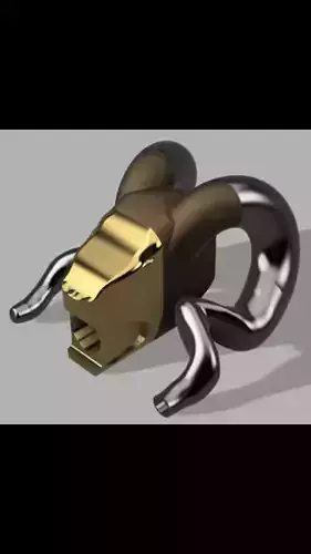 Rams Head 3D printed Speaker