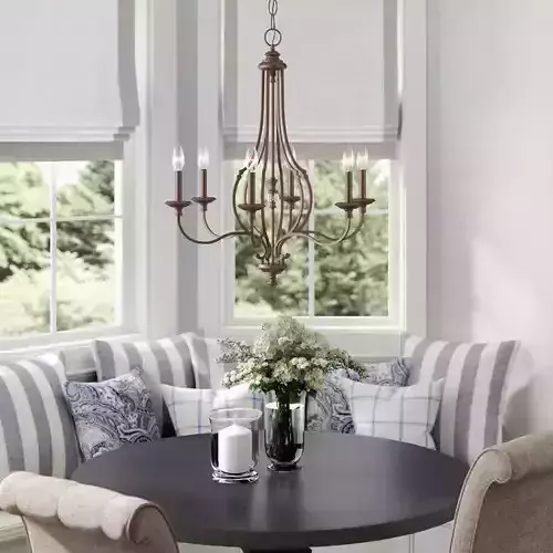 Jaclyn 6 - Light Candle Style Classic - Traditional Chandelier