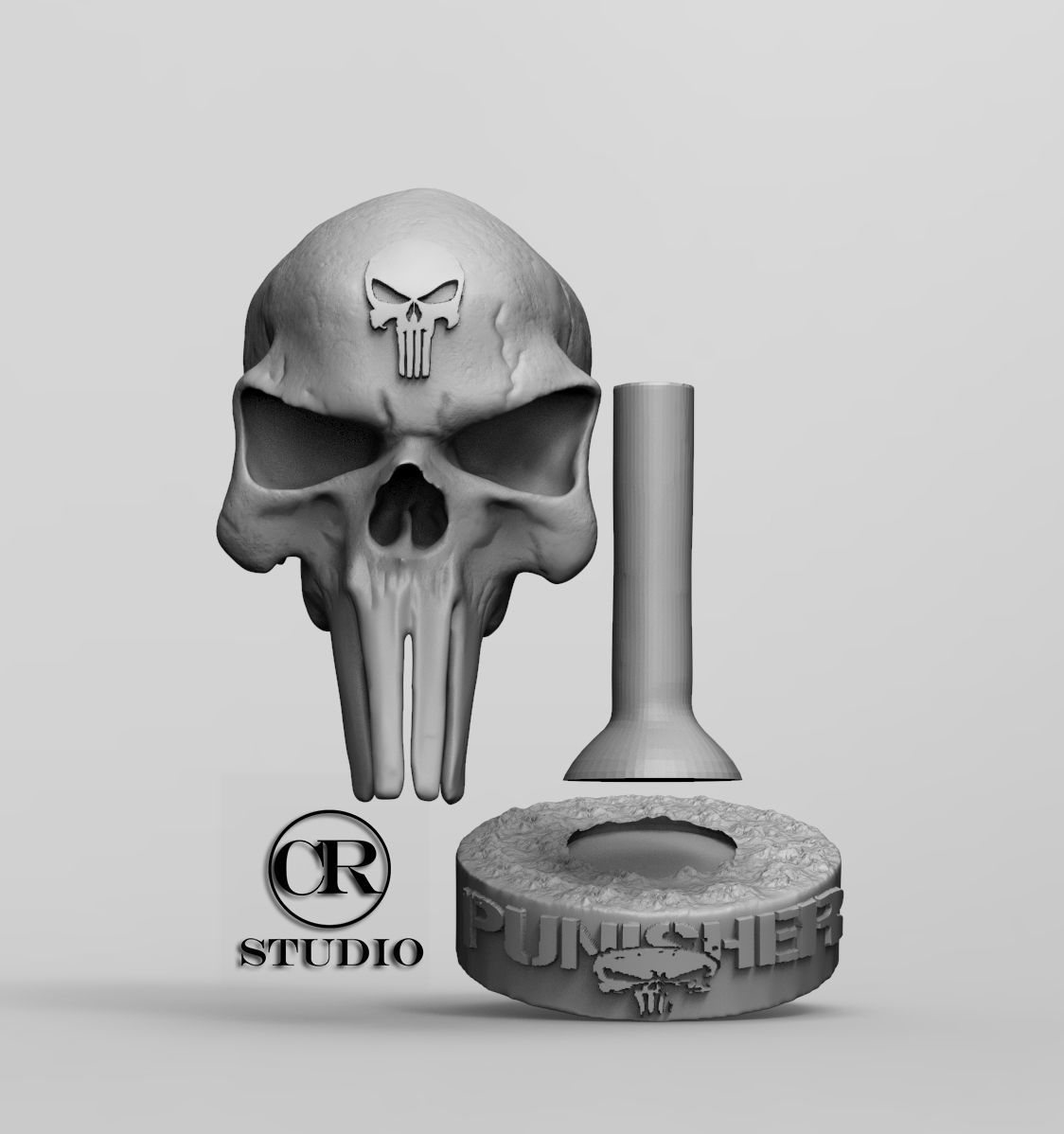 craneo punisher 3D model_1