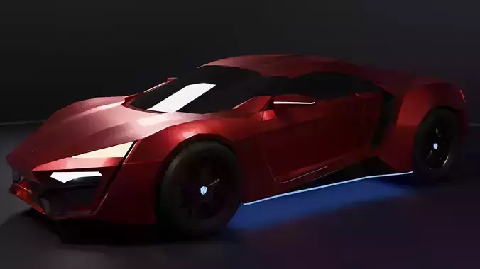 Lykan Hypersport Free low-poly 3D model
