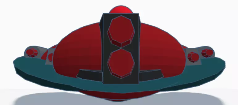 chameleon Battleship 3D print model