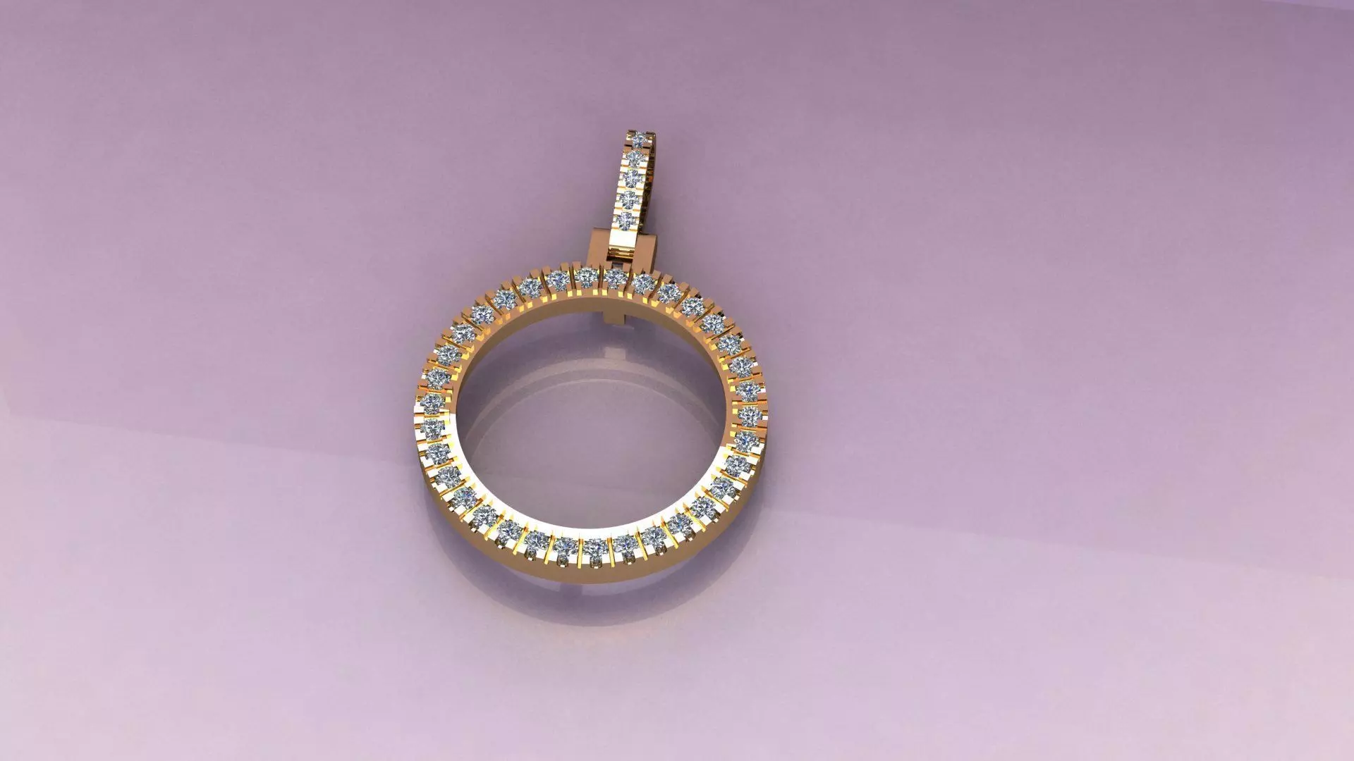 Coin bezel 3D print model_0