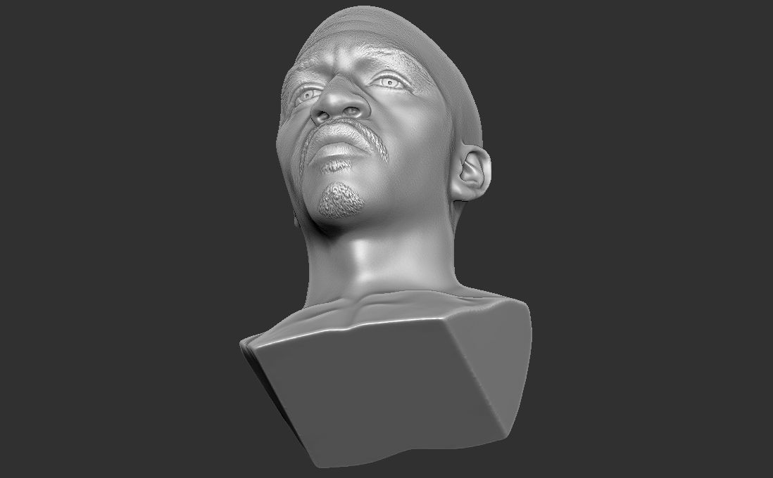 Rakim bust for 3D printing 3D print model_25