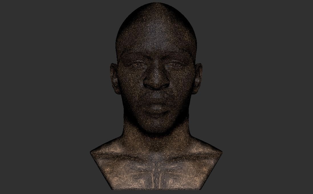 Rakim bust for 3D printing 3D print model_29