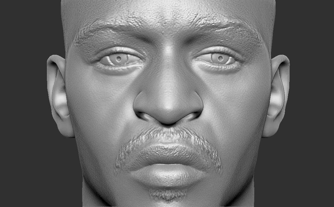 Rakim bust for 3D printing 3D print model_19