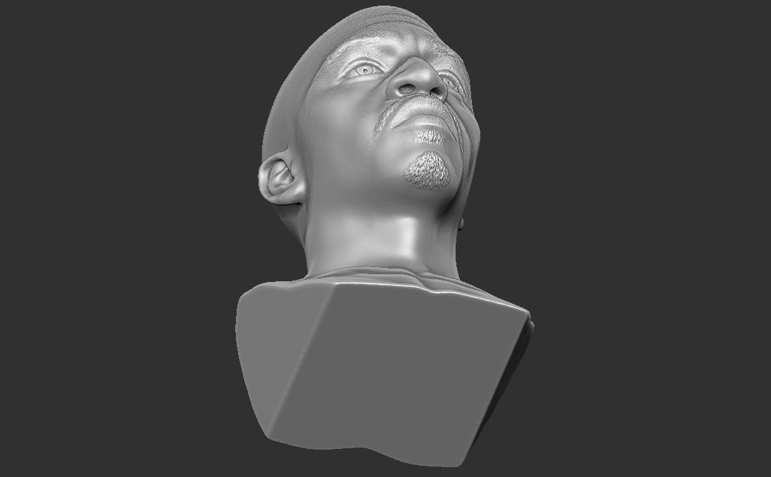 Rakim bust for 3D printing 3D print model_26