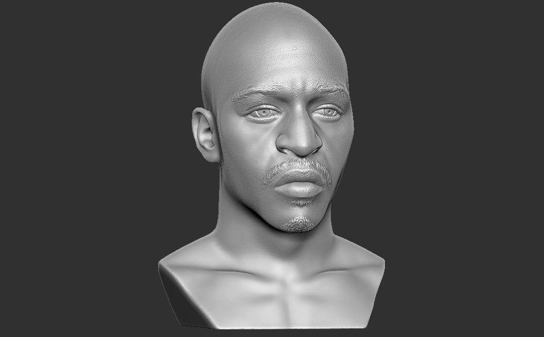 Rakim bust for 3D printing 3D print model_18