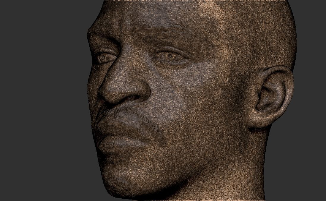 Rakim bust for 3D printing 3D print model_31