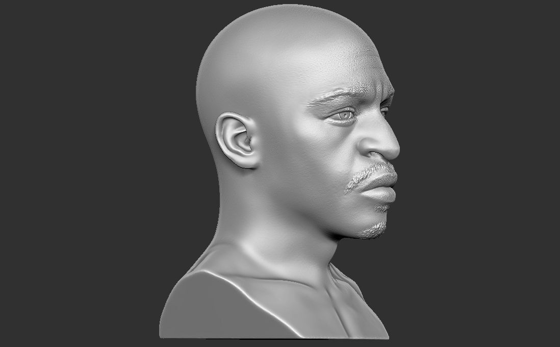 Rakim bust for 3D printing 3D print model_15