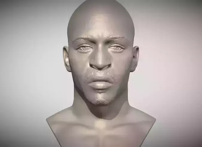 Rakim bust for 3D printing 3D print model