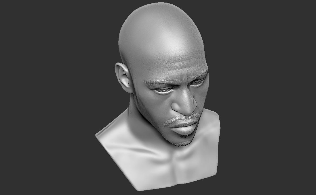 Rakim bust for 3D printing 3D print model_27