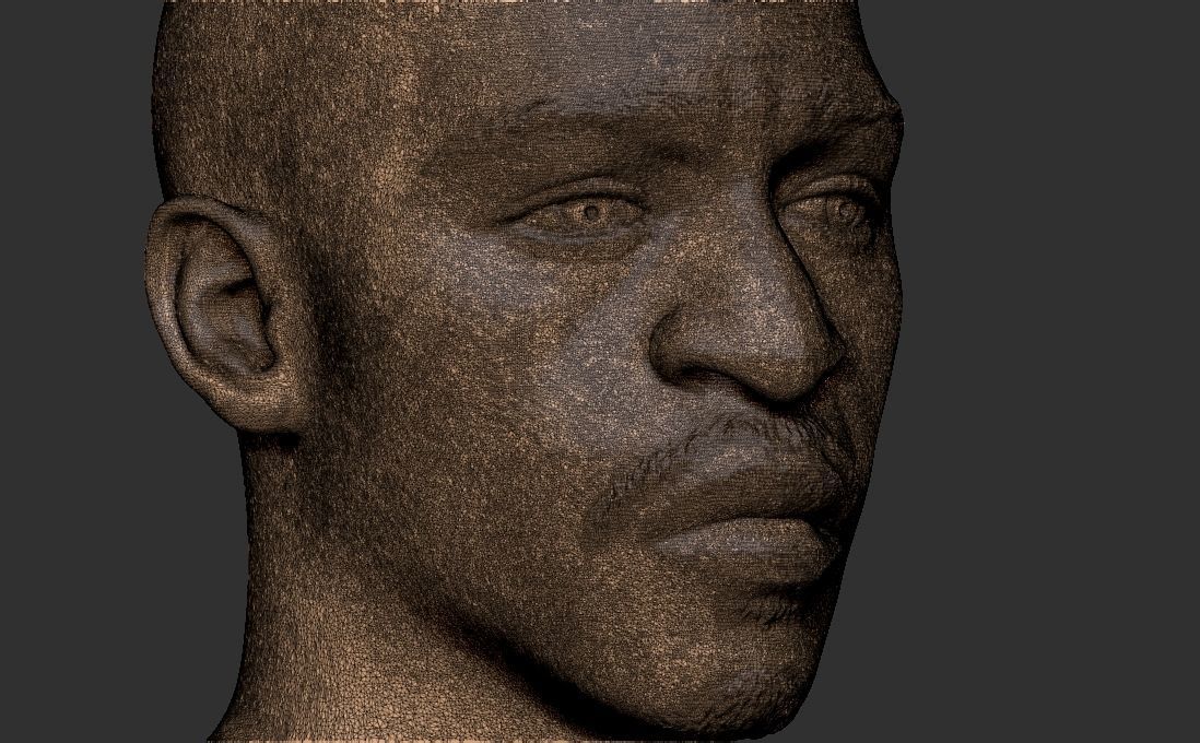 Rakim bust for 3D printing 3D print model_30