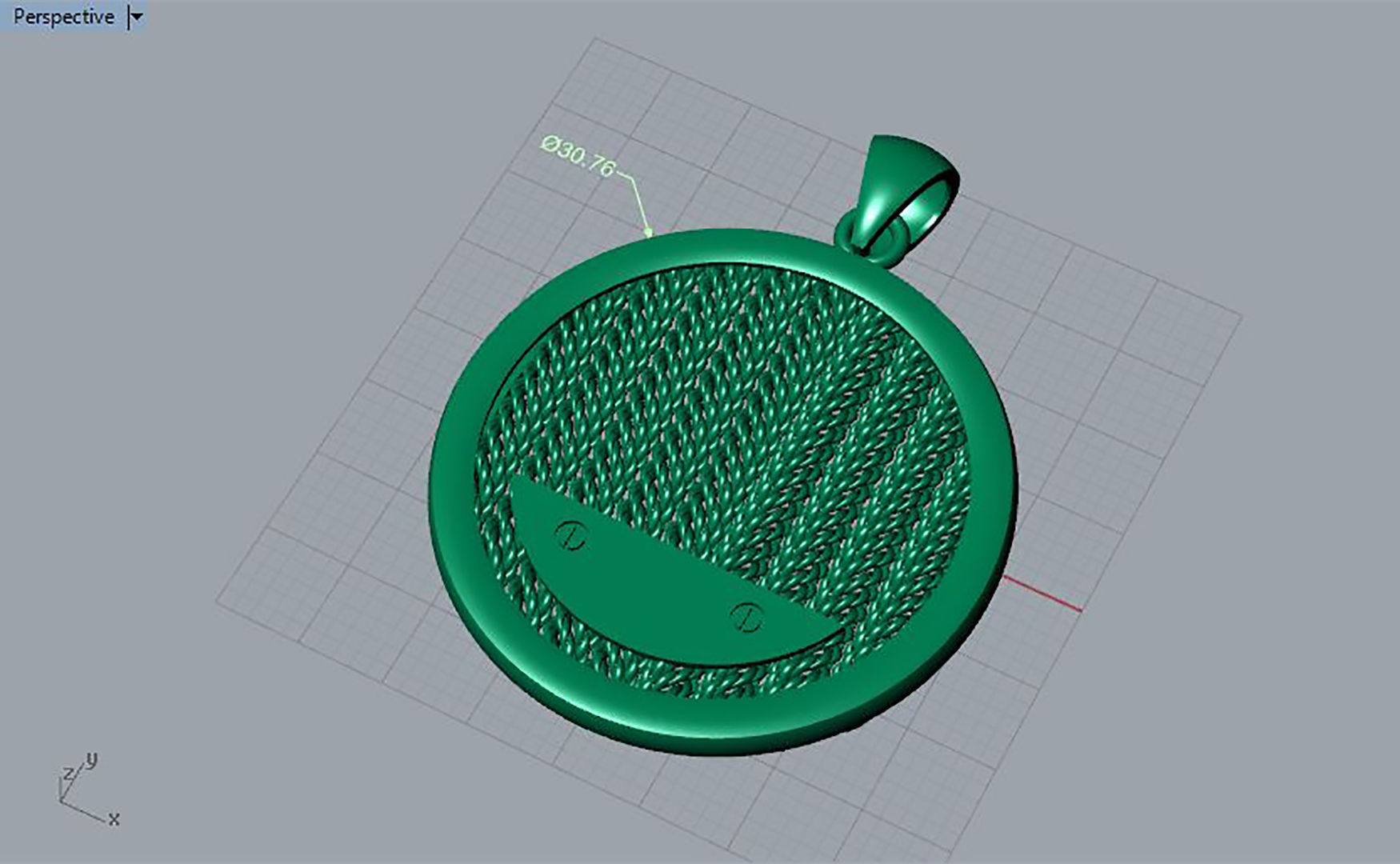 Pendant P 002 3D print model_5
