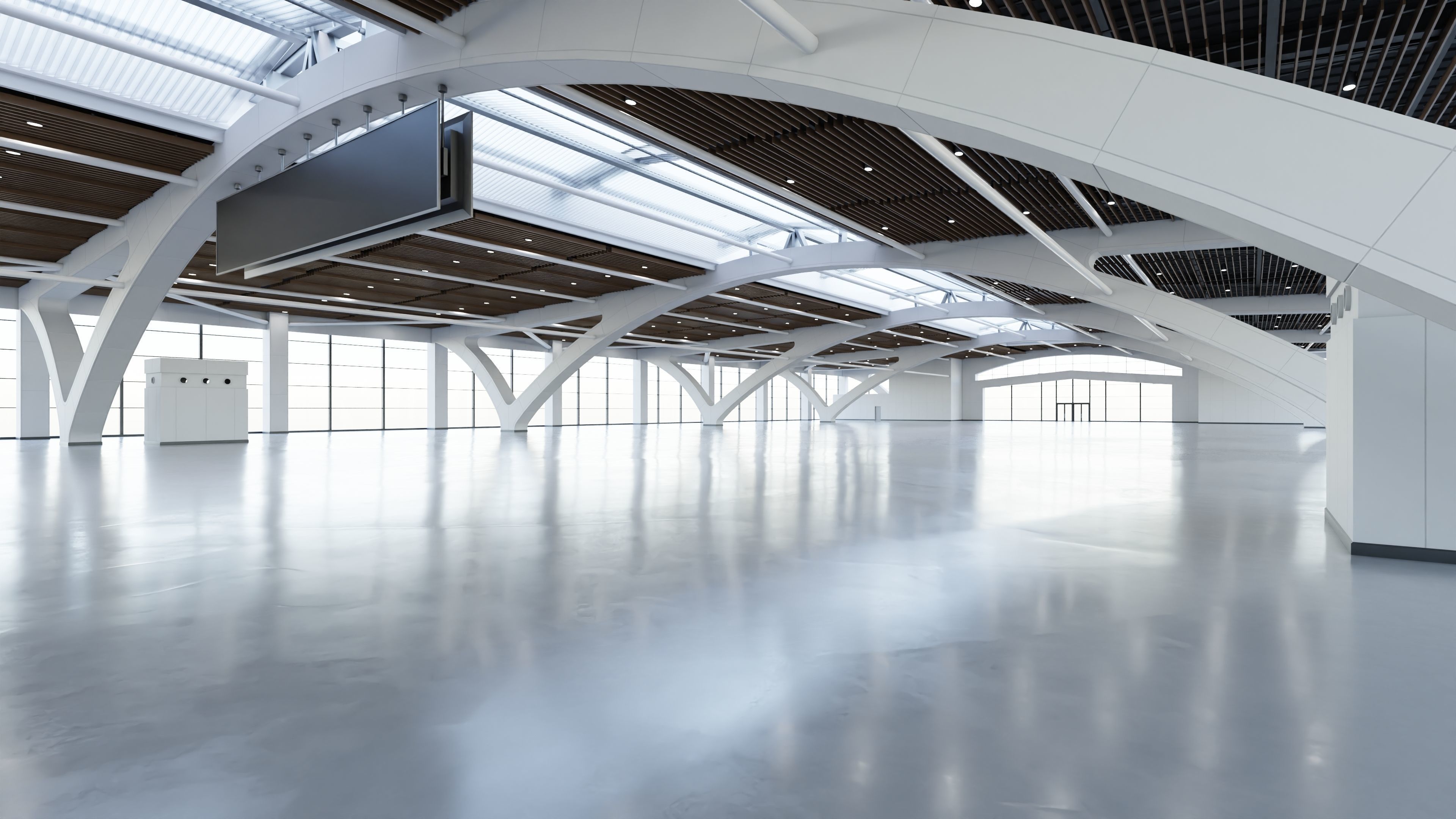 Exhibition Hall Interior 2 Low-poly 3D model_8