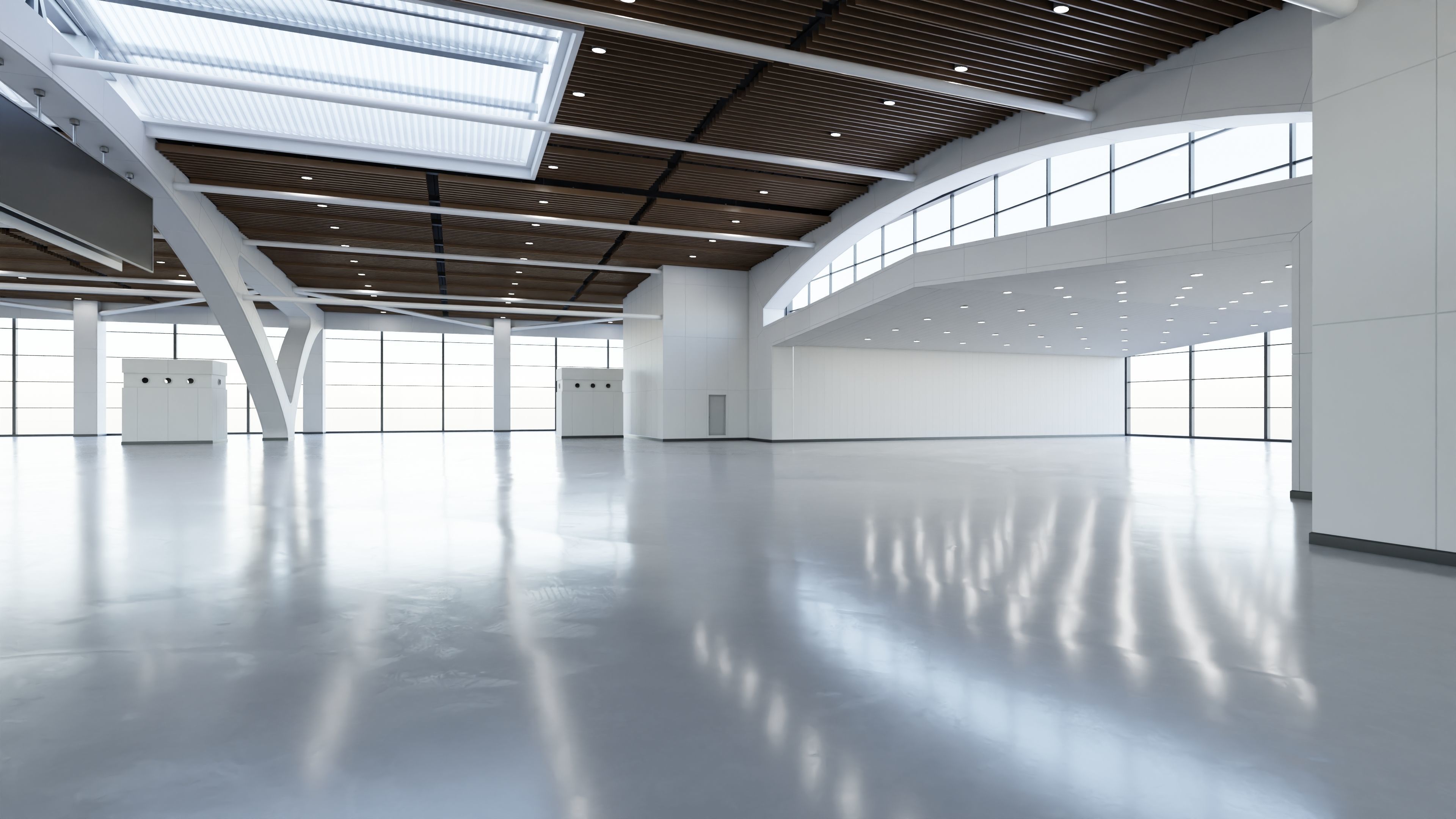 Exhibition Hall Interior 2 Low-poly 3D model_4