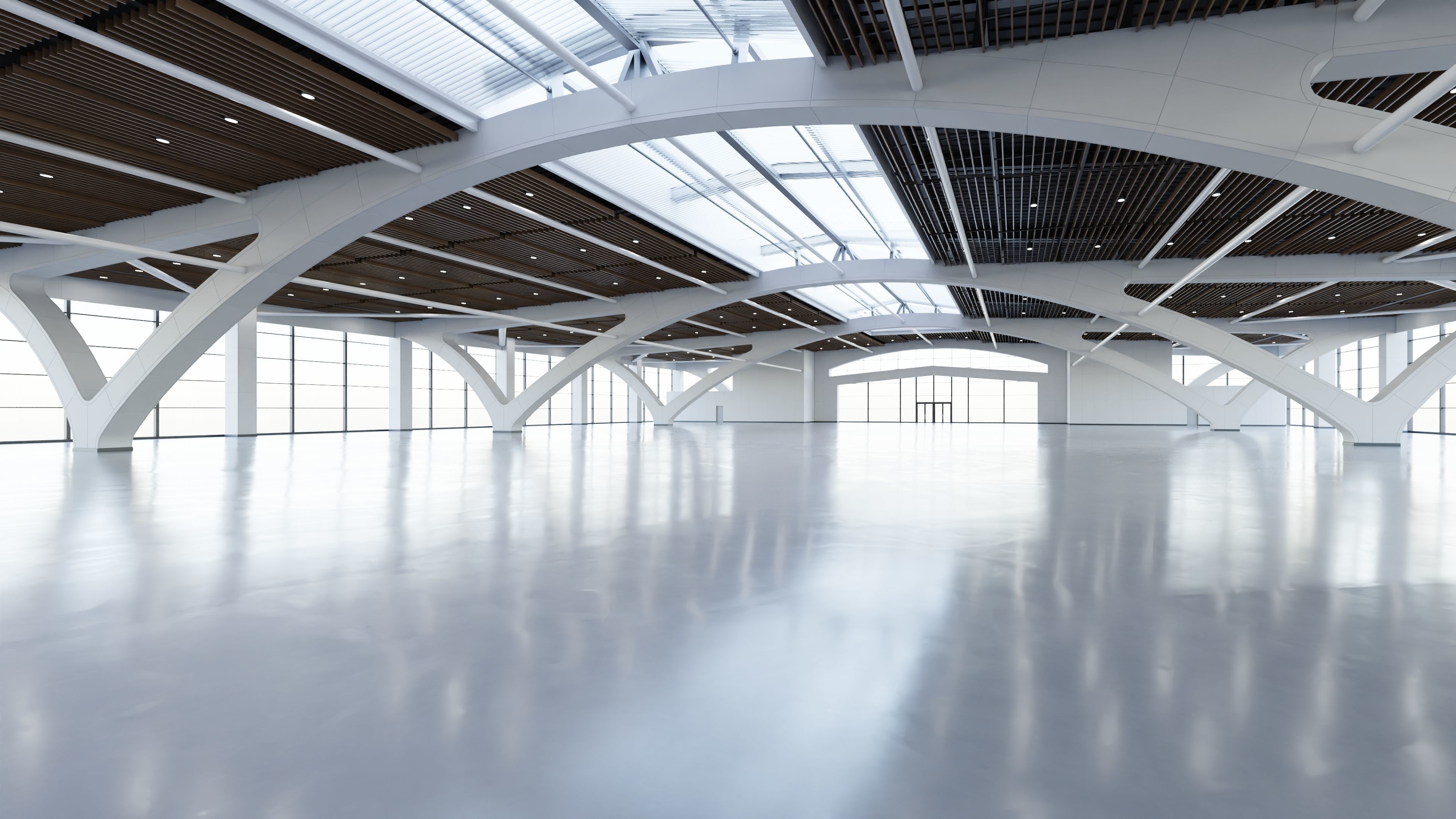 Exhibition Hall Interior 2 Low-poly 3D model_9