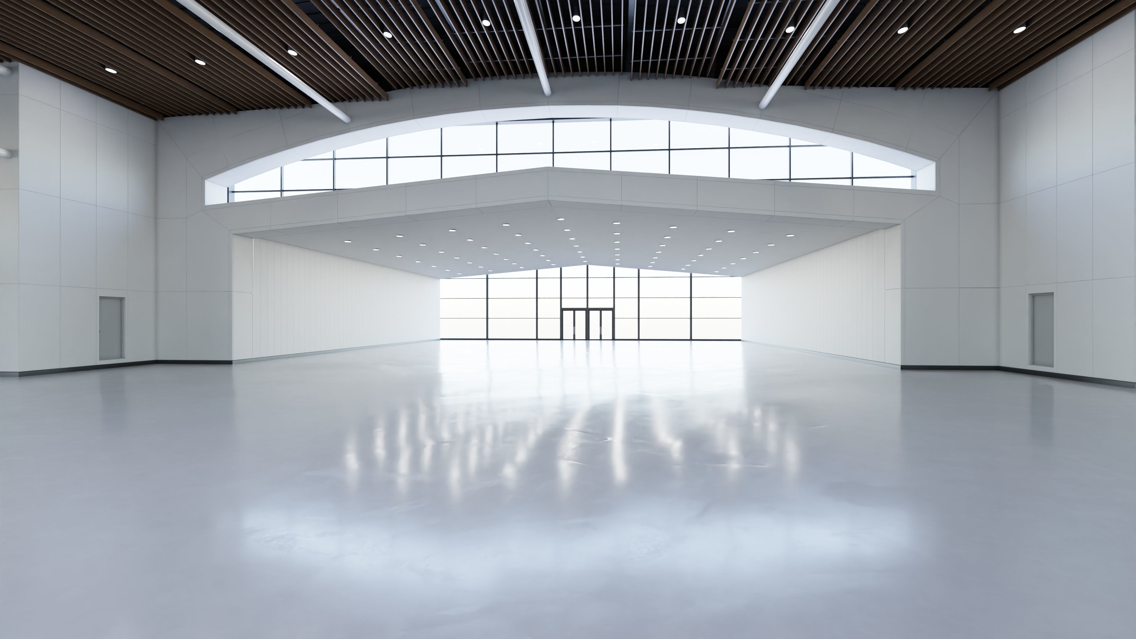 Exhibition Hall Interior 2 Low-poly 3D model_5