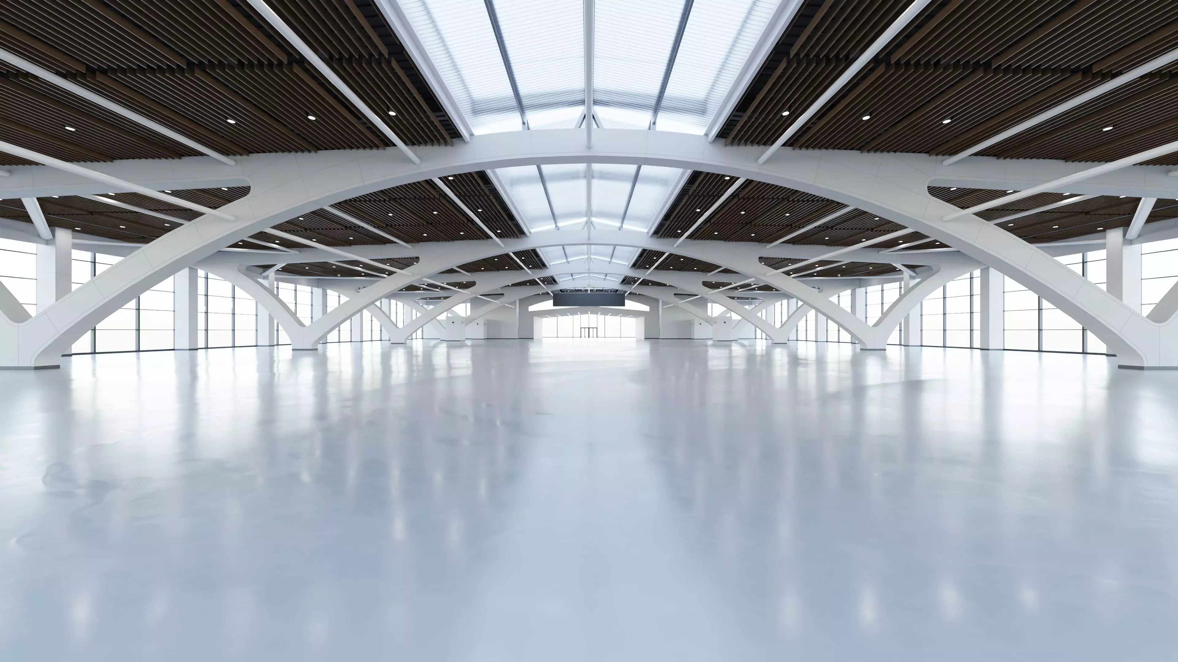 Exhibition Hall Interior 2 Low-poly 3D model_0