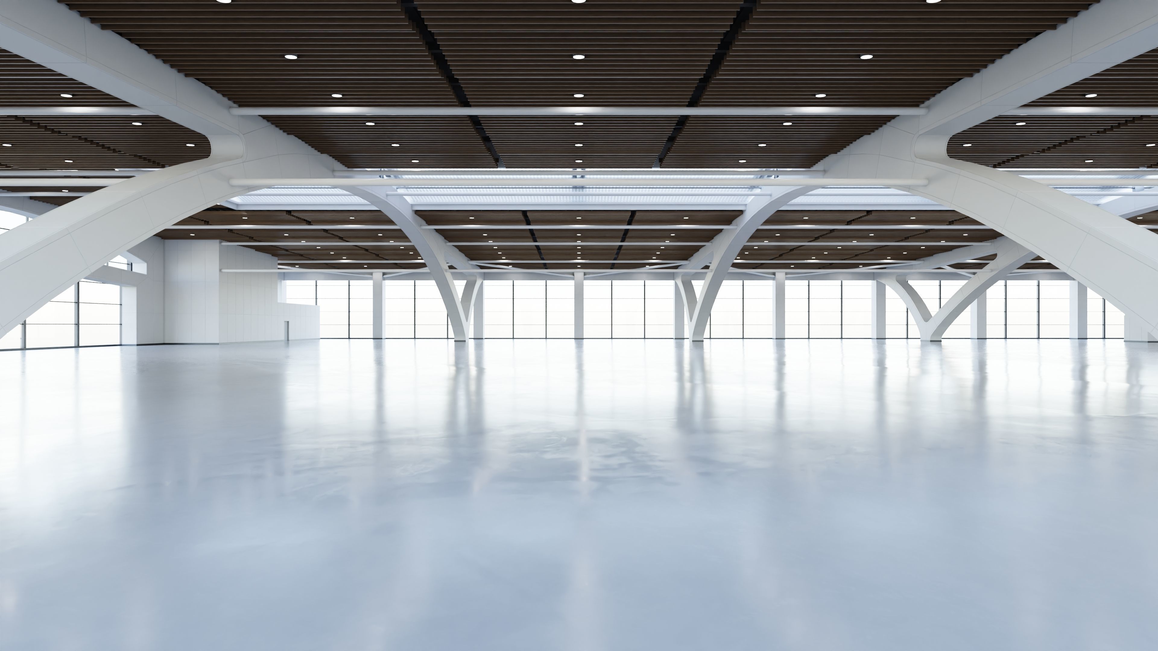 Exhibition Hall Interior 2 Low-poly 3D model_2