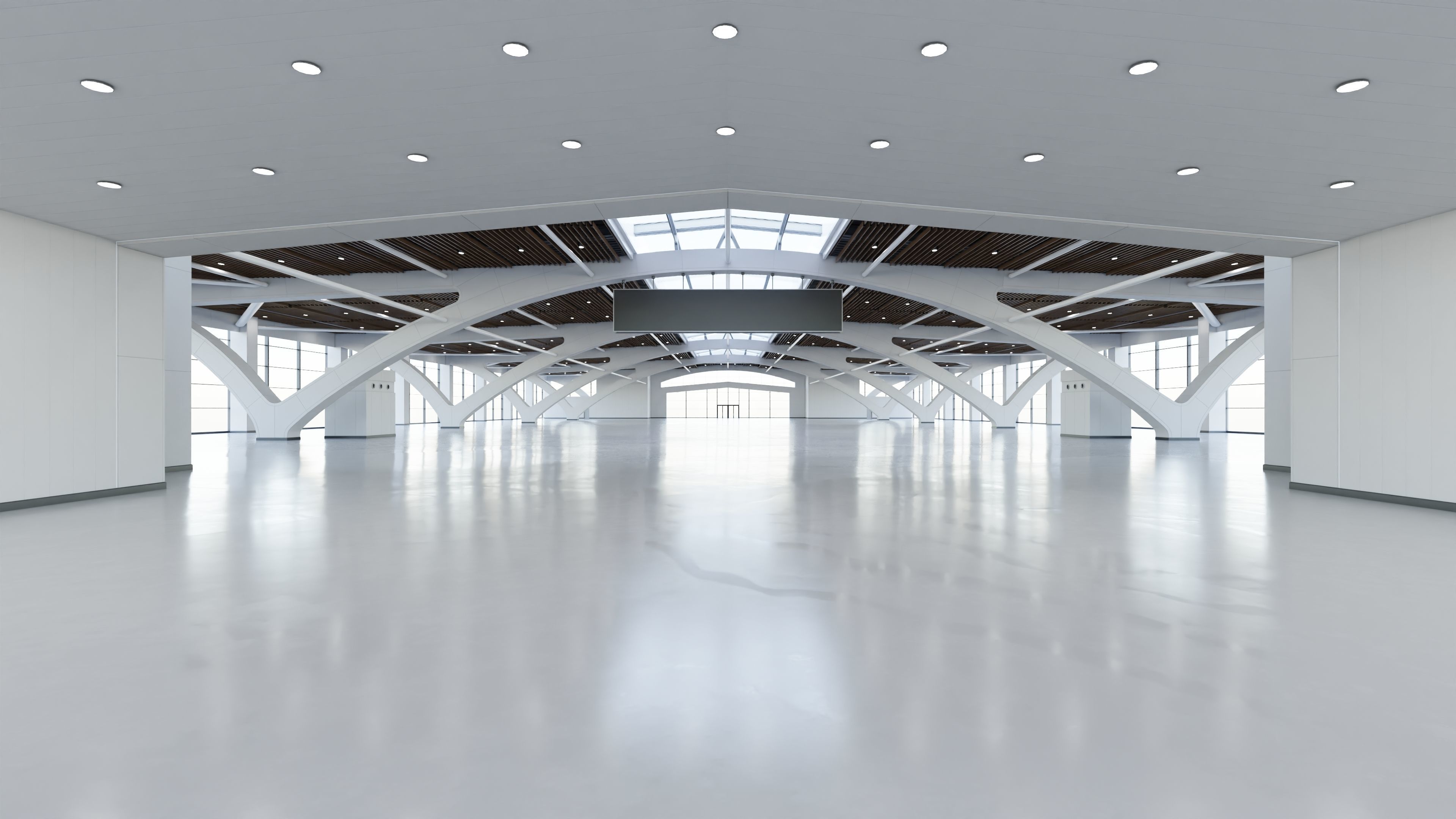 Exhibition Hall Interior 2 Low-poly 3D model_6