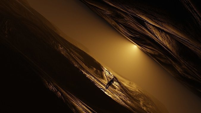 SCI FI CAVE MODEL 3D model