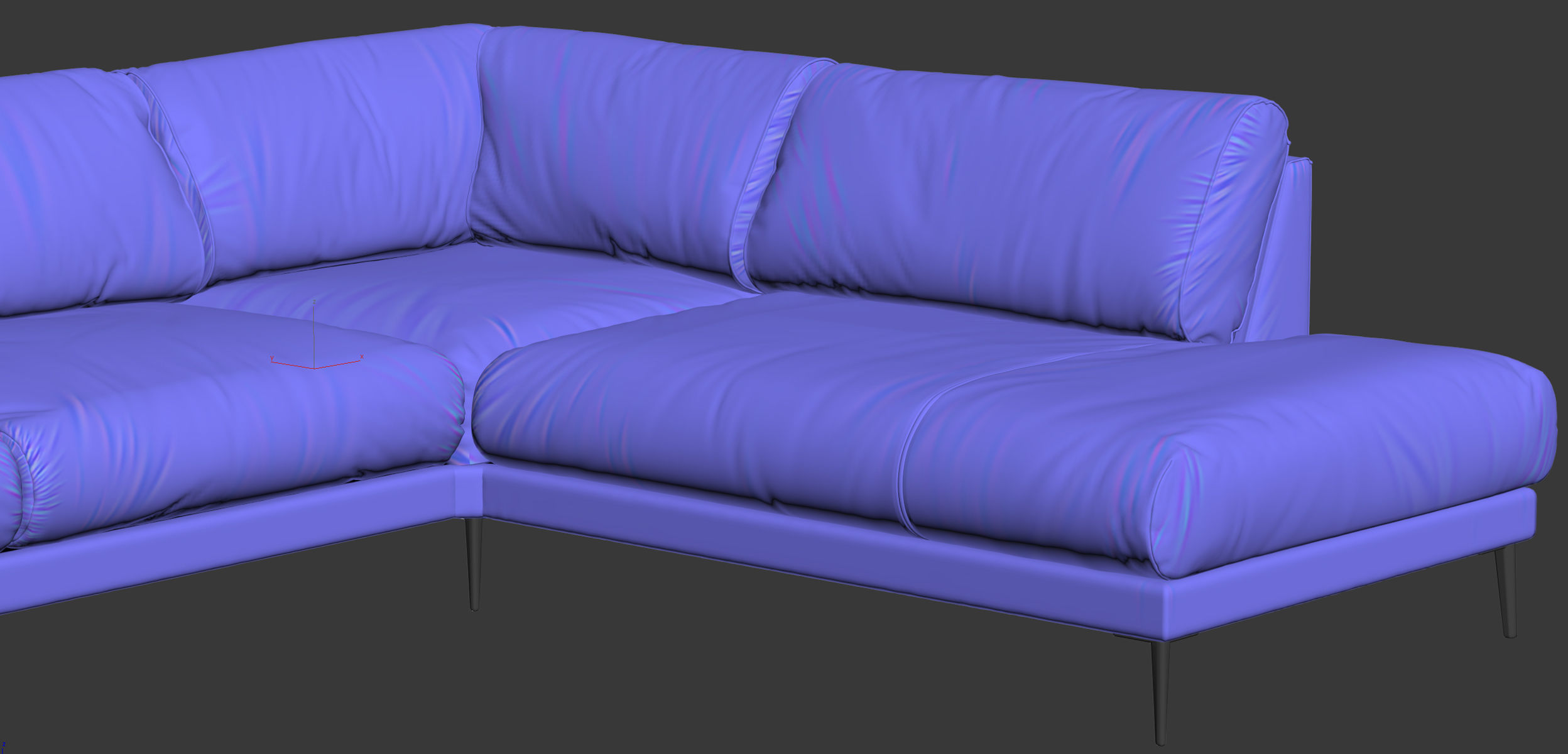 Joy sectional sofa 3D model_15