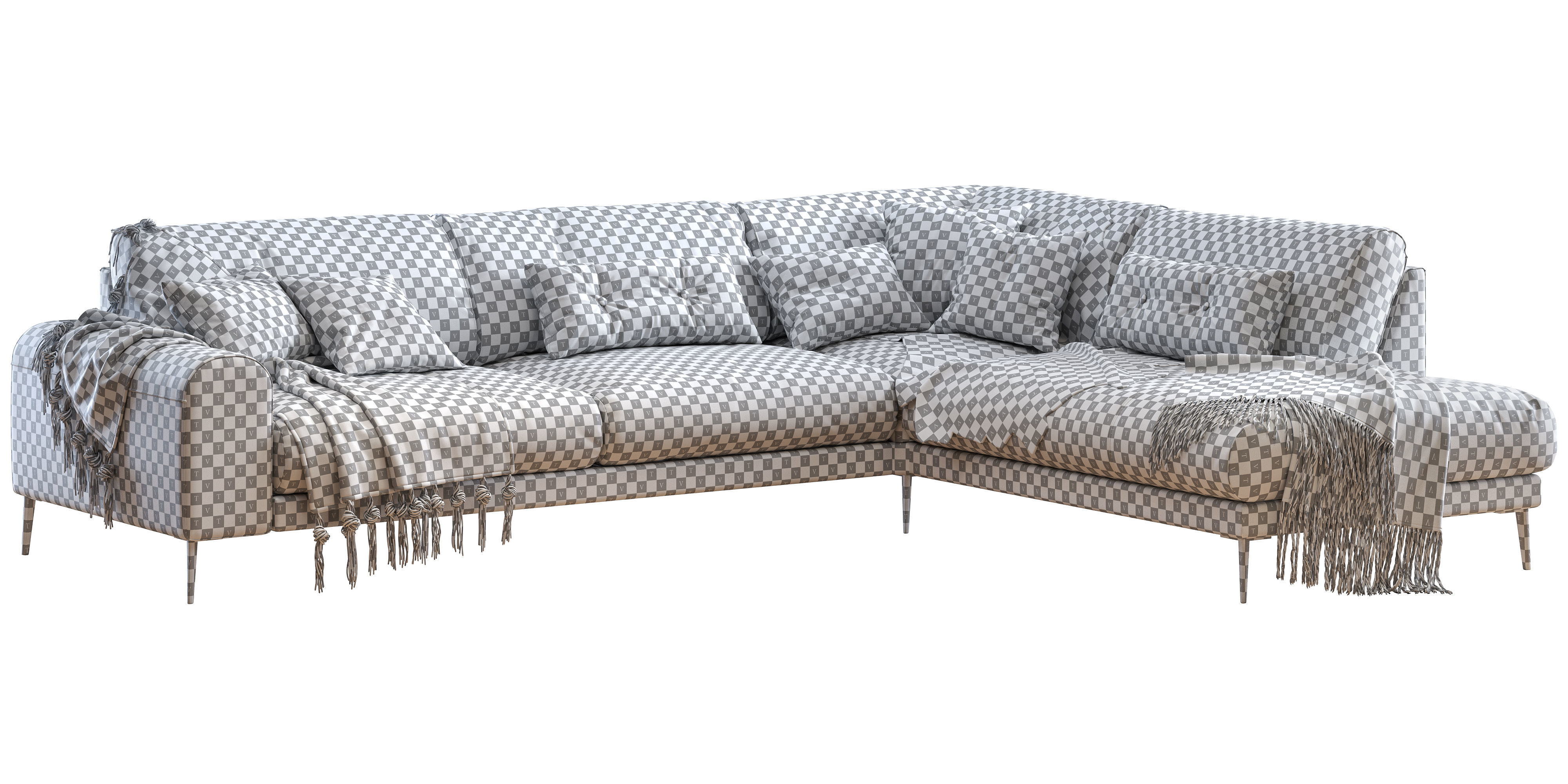 Joy sectional sofa 3D model_12