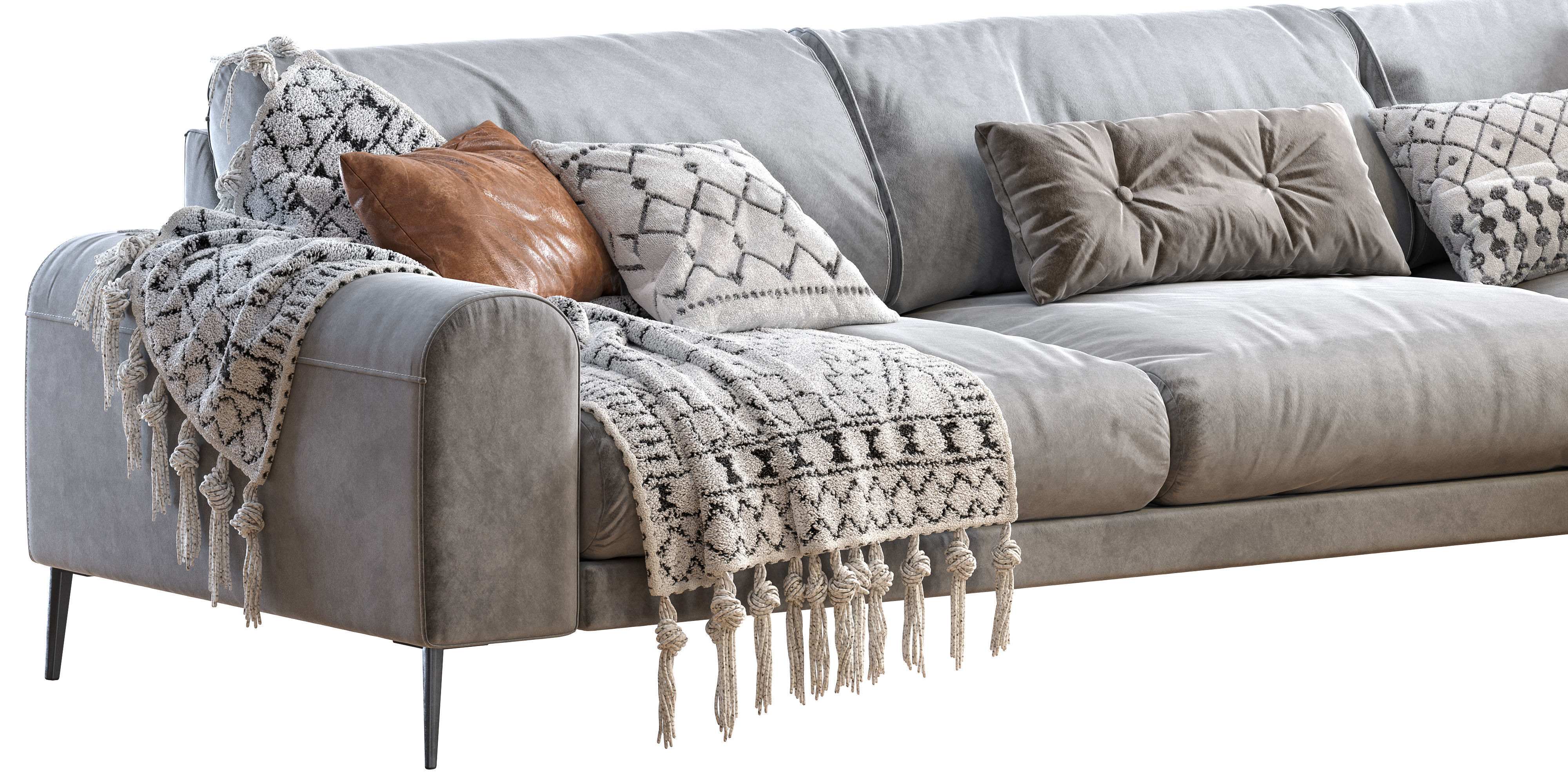 Joy sectional sofa 3D model_3