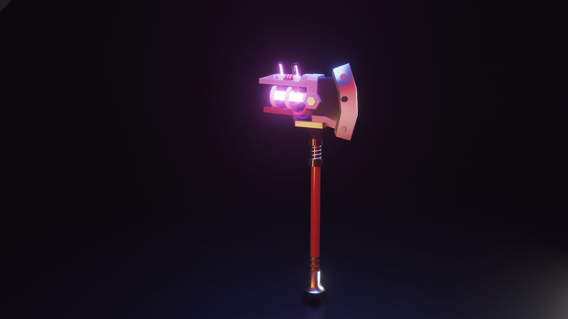 Sai fai axe 3D model_2