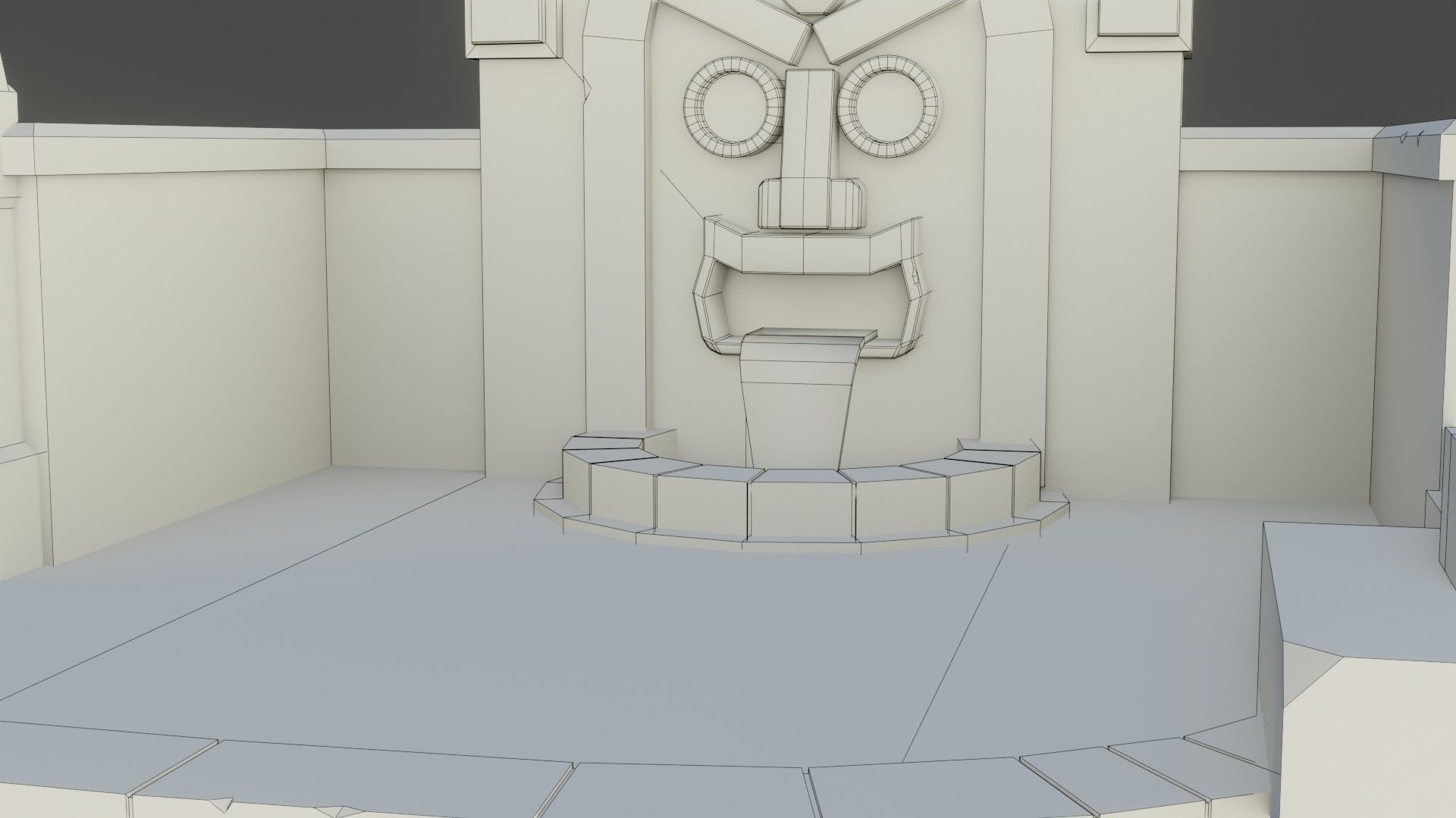 Simple Water fall Game Environment - Game Ready - PBR Low-poly 3D model_16